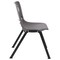 Flash Furniture 661 lb. Capacity Gray Stack Chair w/ Black Frame RUT-16-PDR-GY-GG - alternate 4